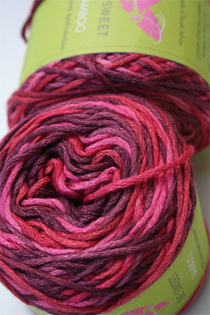 Be Sweet Bamboo Yarn in Raspberry Sorbet