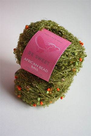 be sweet african beaded ball yarn