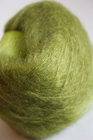 Be Sweet Medium Brushed Mohair in Green Potion