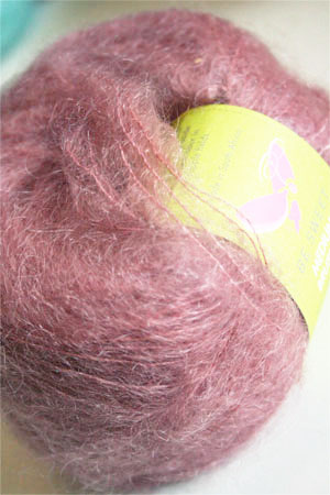 Be Sweet Brushed Mohair in Ash Pink