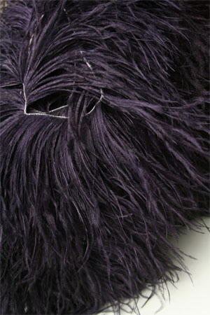 Be Sweet Dark Blue Plum Ostrich Feather Knitting Trim