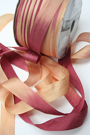 Silk Ribbon knitting yarn in Pumpkin Cheesecake