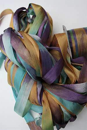 Silk Ribbon knitting yarn in Hawaiian Delight