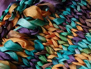 Silk Ribbon for Knitting - Handpainted Silk Ribbon