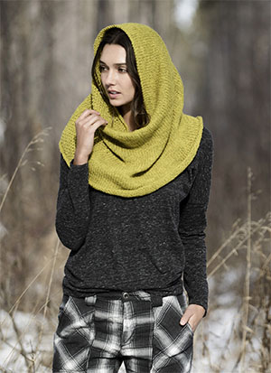 Knitting Patterns for Blue Sky Fibers Woolstock | Trimont Snood