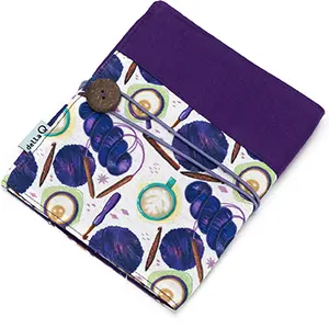 Della Q | Fabric Prints Crochet Rollup Detail