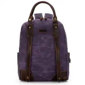 Della Q | Makers Canvas Backpack Purple