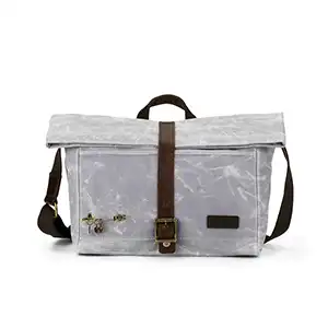 Della Q | Makers Rolltop Bag | Light Grey