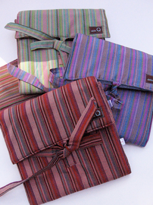 Della Q Circular Needle Case - Lily Stripe