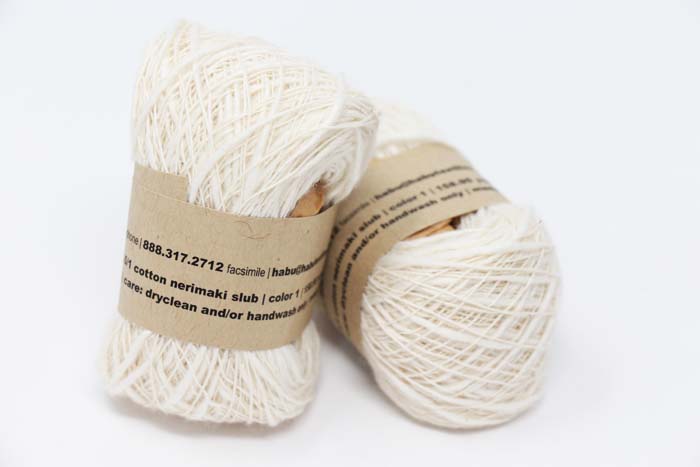 Habu Nerimaki Cotton Yarn Natural (01)