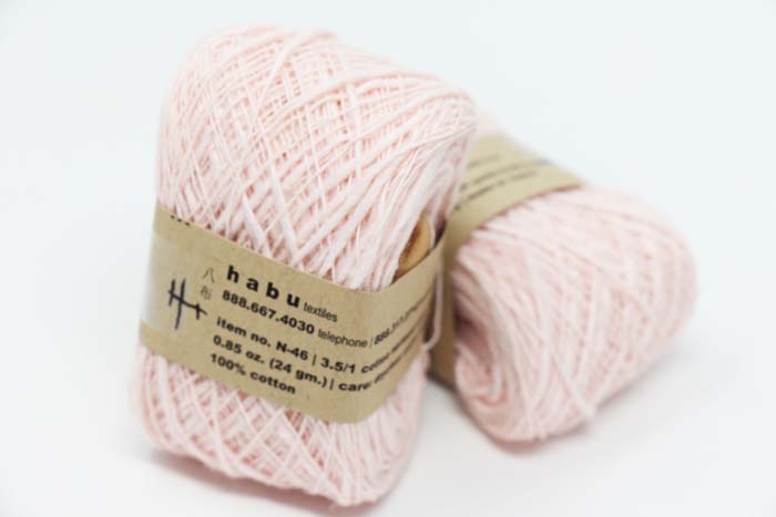 Habu Nerimaki Cotton Yarn Powder Pink (12)