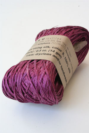 Habu Silk Ribbon Knitting Yarn in Raspberry 