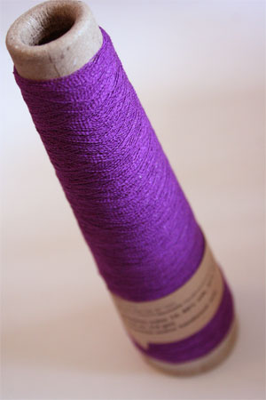 Habu Stainless Steel and Silk Yarn in Purple