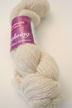 Handspun Cashmere Angelwing in Ivory 