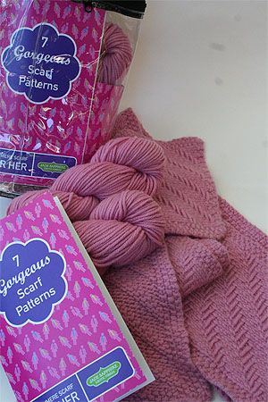 JADE SAPPHIRE Cashmere Scarf knitting kit for HER Sweetheart