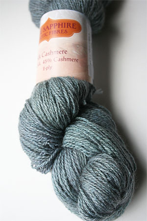 Silk and Cashmere Lace Knitting Yarn in 158 Sea Glass