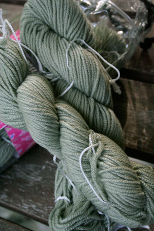 JADE SAPPHIRE Cashmere Scarf knitting kit for HER Green Goddess