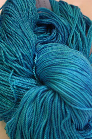 madelinetosh pashmina yarn in Blue Nile
