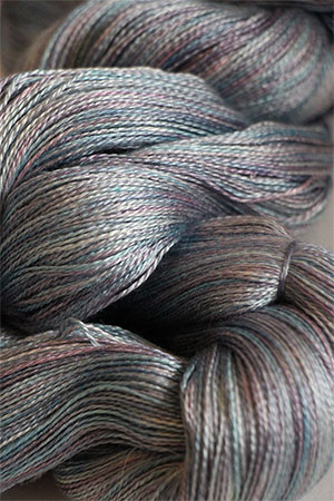 Tosh silk lace yarn by MadelineTosh in Cloud Dweller