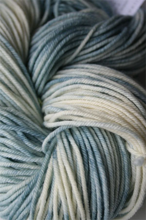 madelintosh vintage yarn in 180 Whitewash