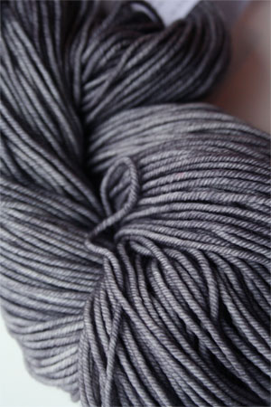 madelintosh vintage yarn in 142 composition book grey