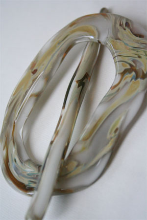 Moving Mud Shawl Pin Gold LEaf