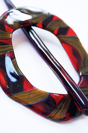 moving mud shawl pin in sunset