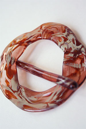 moving mud shawl pin in sunset
