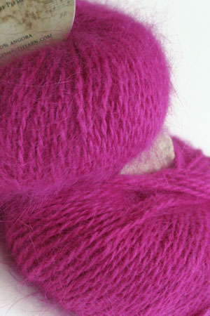 Plymouth Yarns 100% Angora Knitting Yarn in Raspberry