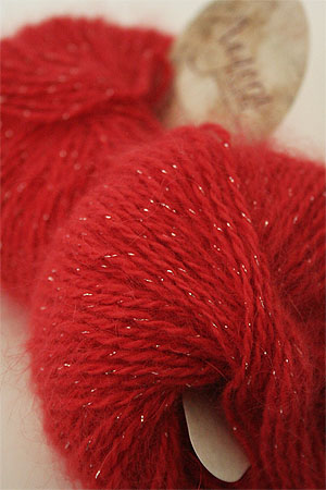 Plymouth Angora Glitz angora yarn with glitter in 714 Red/Silver