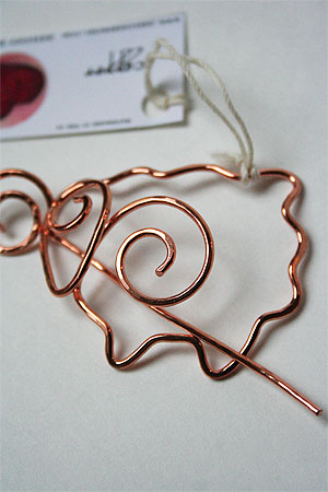 Nickel Swirl Shawlpin by Romi