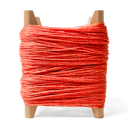 linen yarn in poppy 100 % pure linen knitting yarn