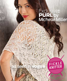 the PURL shawl as seen in VOGUE