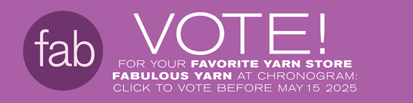 VOTE FOR YOUR FAVORITE YARN STORE AT CHRONOGRAM BY MAY 15 2025