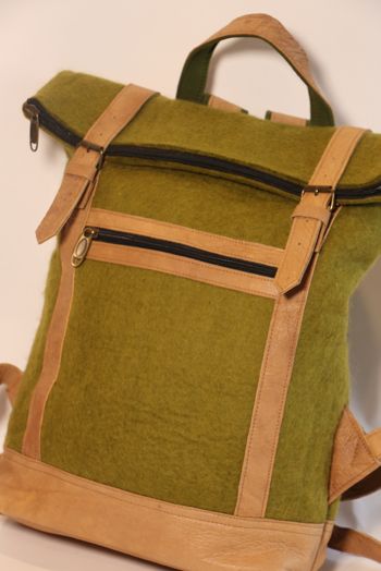 Fibres of Life Backpack Bag in Olive