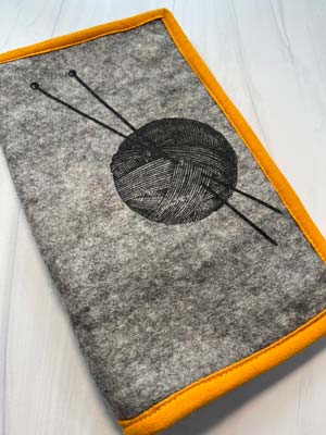 Fibres of Life Circular Needle Case in Grey