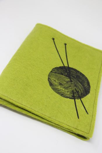 Fibres of Life Double Point Needle Case in Lime