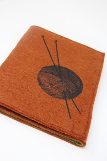Fibres of Life Double Point Needle Case in Rust