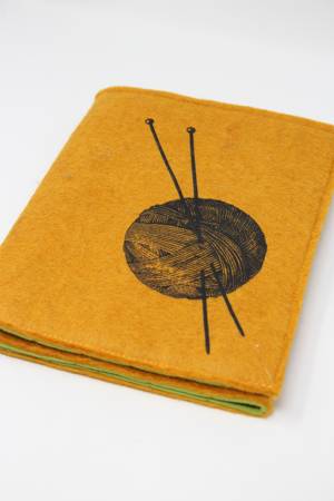 Fibres of Life Double Point Needle Case in Poppy