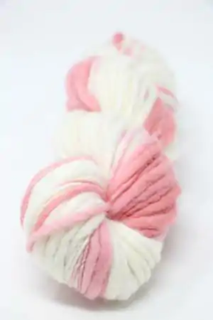 Kinua Yarns Slub Wool Yarn in Pink Lemonade - Marble