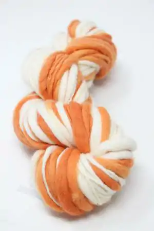 Kinua Yarns Slub Wool Yarn in Pumpkin - Marble