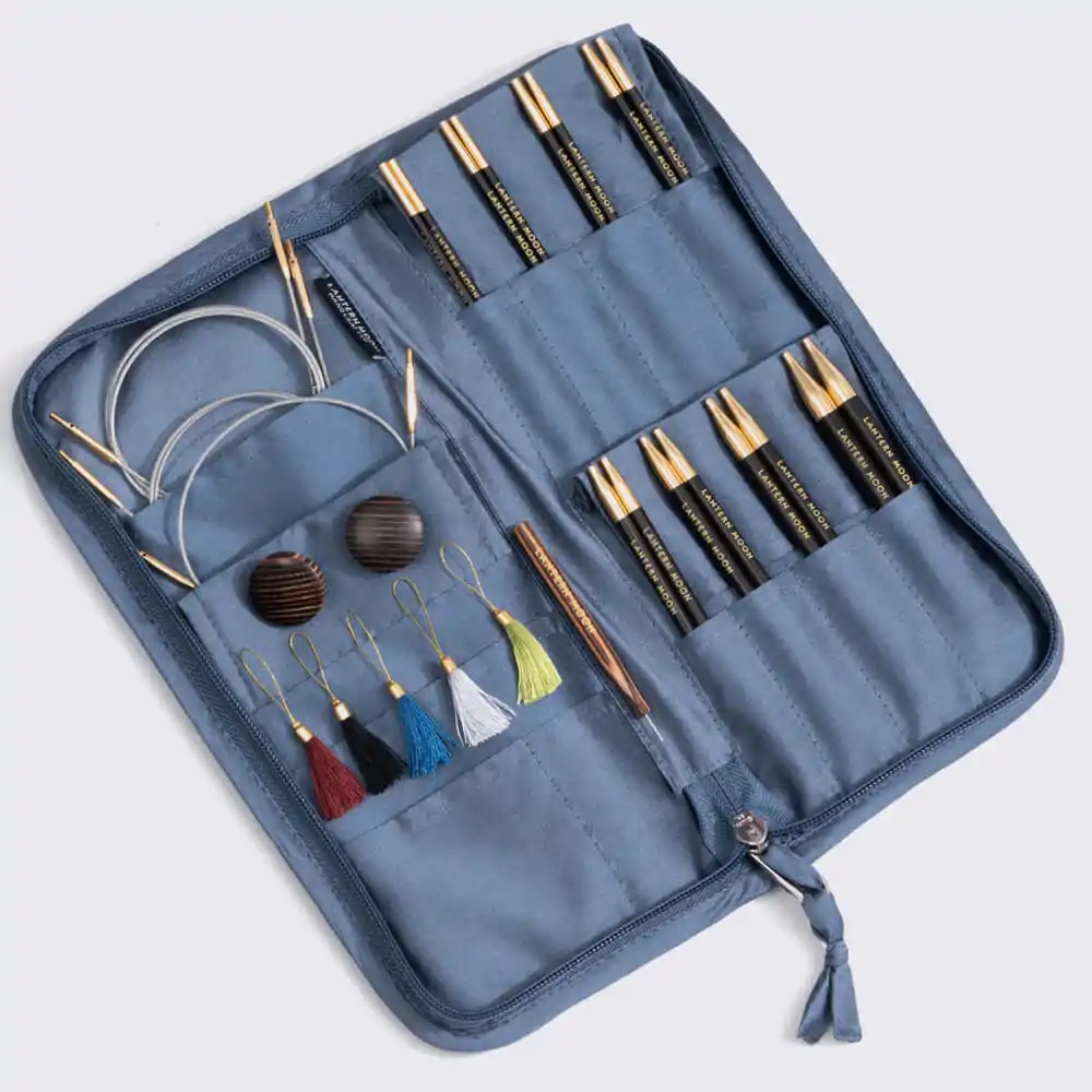 Lantern Moon Circular Knitting Needle Cases in a Variety of Colors 