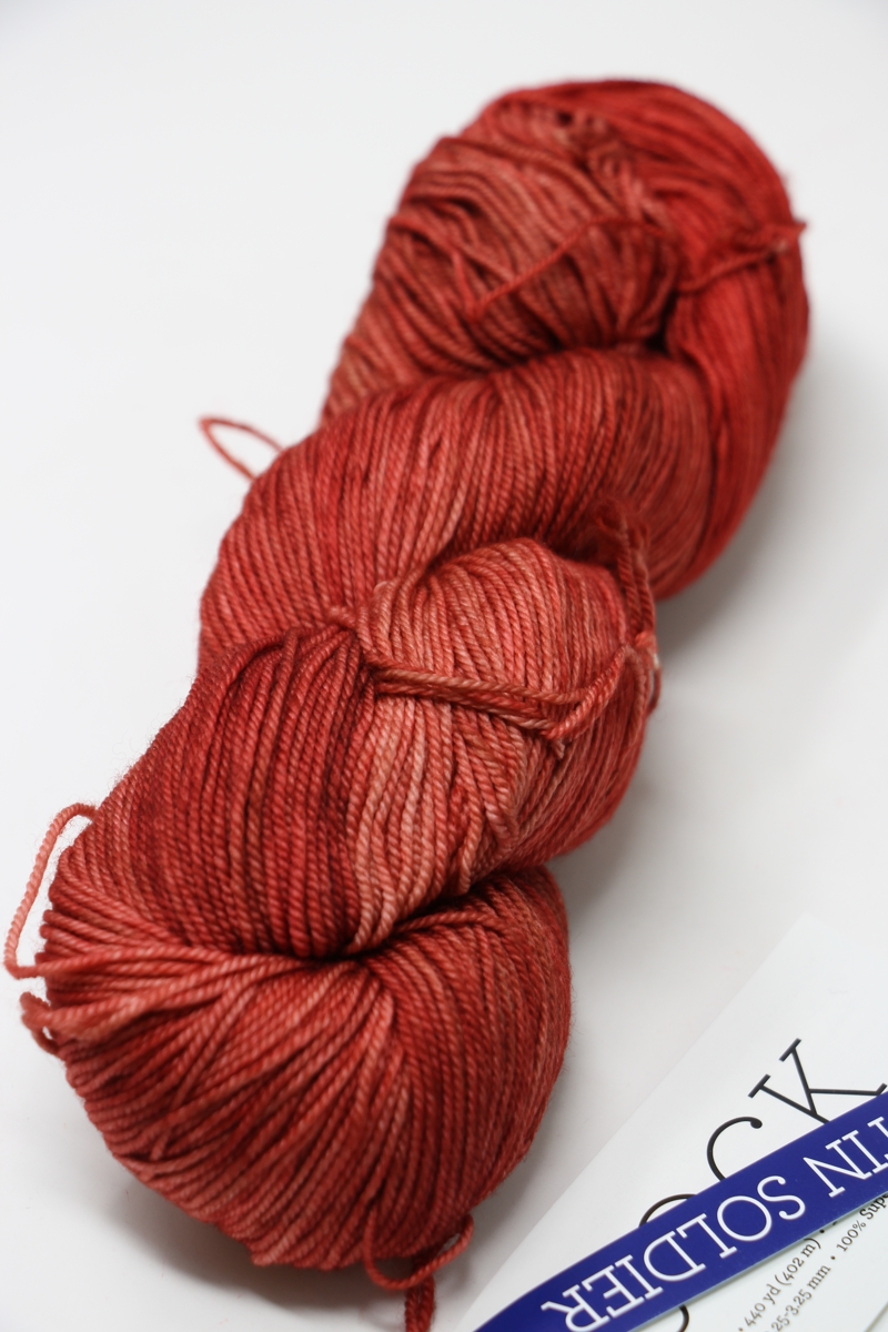 Land Orange Hand Dyed Merino Wool Yarn Worsted Wt