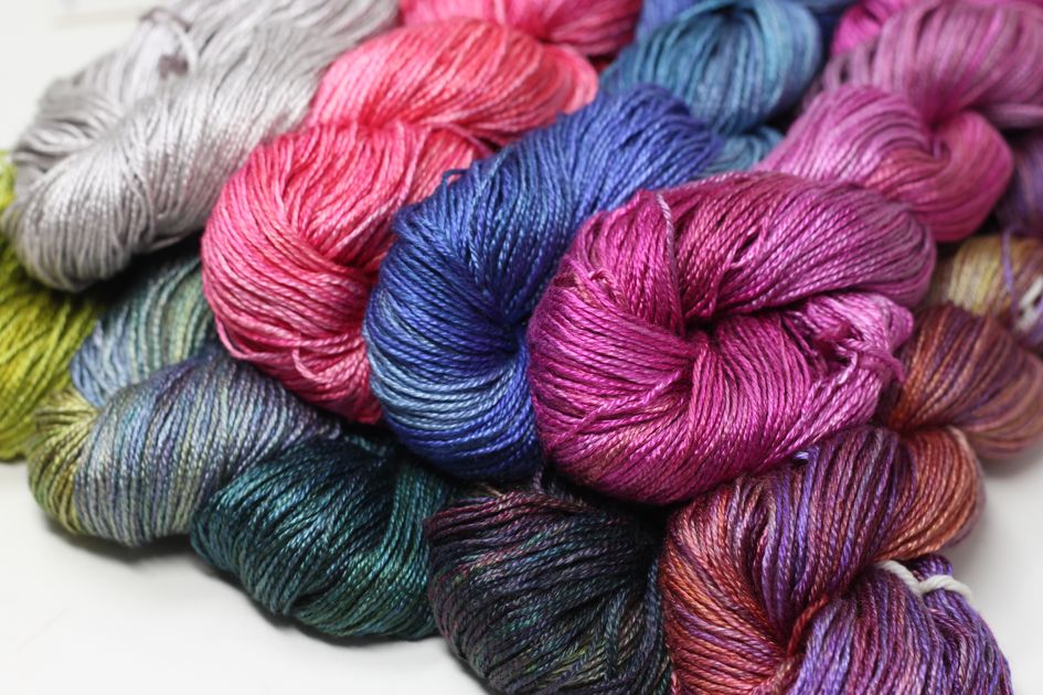 Silk Knitting Yarns from lace to bulky at Fabulous Yarn