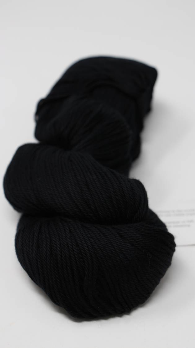 Malabrigo Verano 100 Pima Cotton Yarn in BLACK (195) at Fabulous Yarn