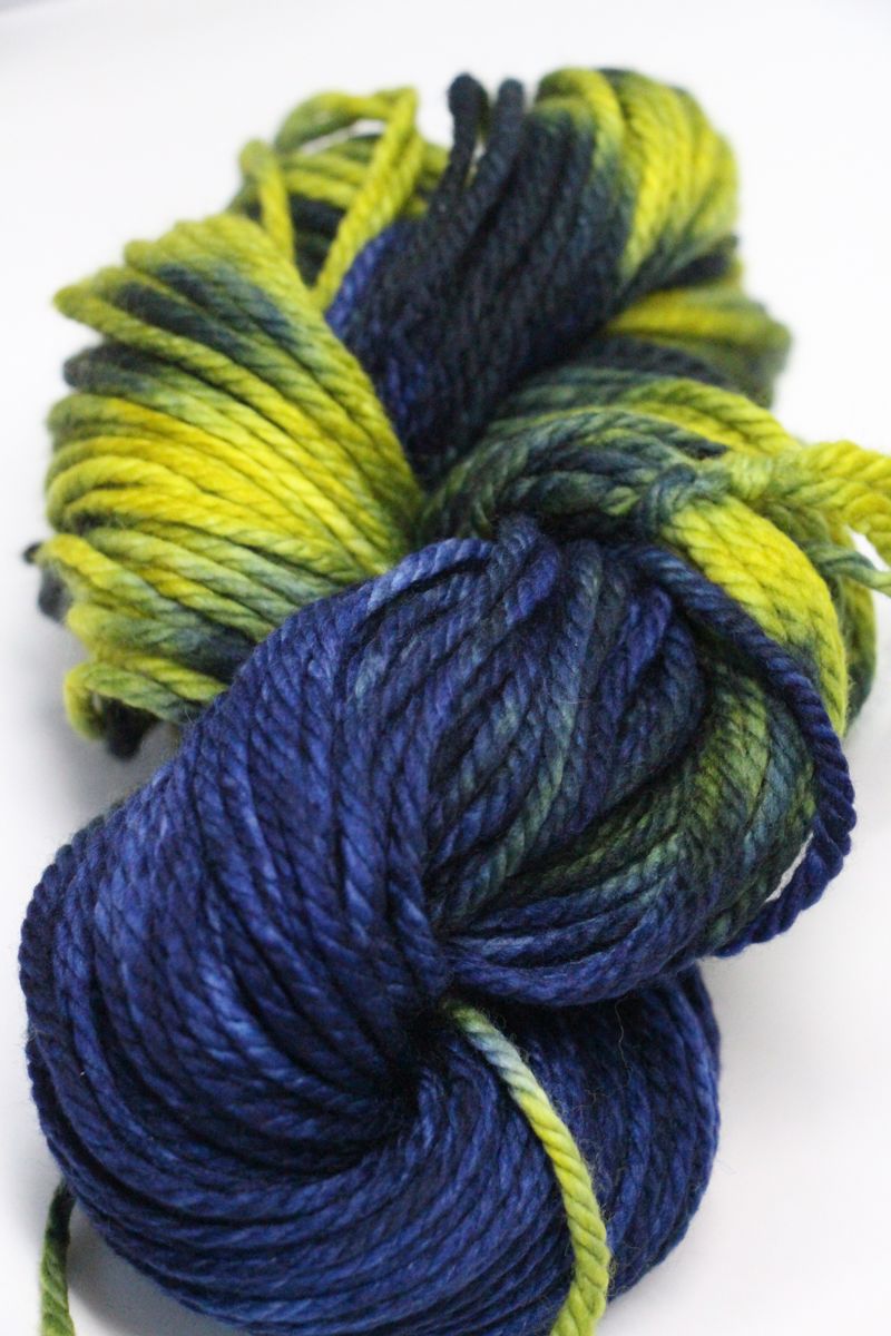 Malabrigo Chunky 3ply Merino in LIMEBLUE Fabulous Yarn