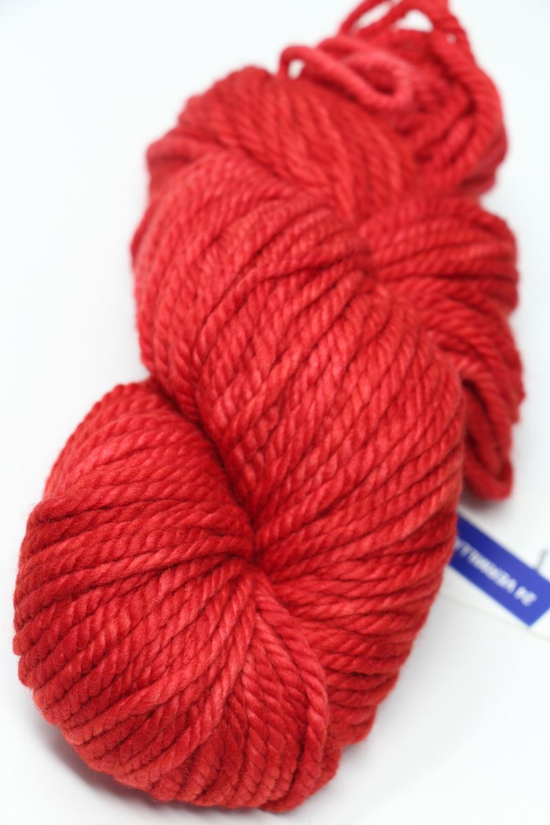 Malabrigo Chunky 2 ply Merino in VERMILLION Fabulous Yarn