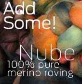 add some nube roving yarn