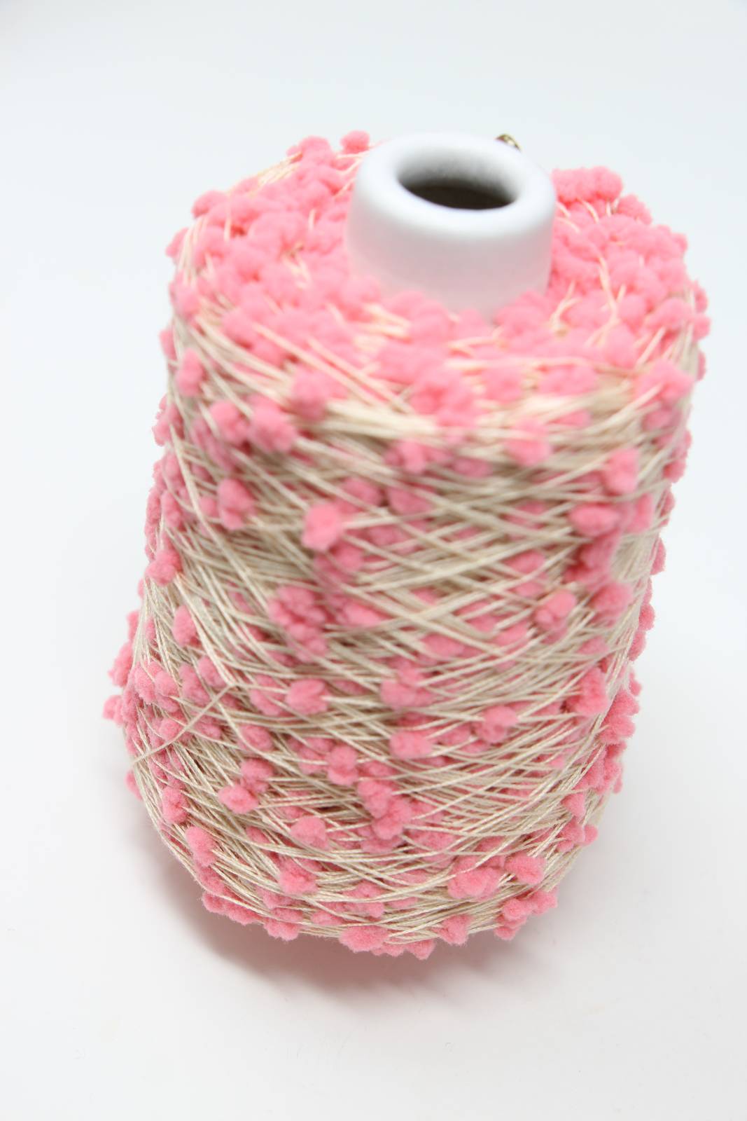 Big Bad Wool Oshare Pom Novelty Yarn in Pink at Fabulous Yarn