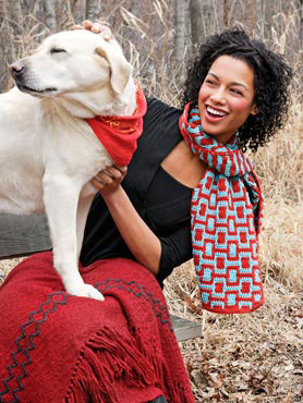 SPUD and CHLOE SWEATER Pattern Aztec Scarf